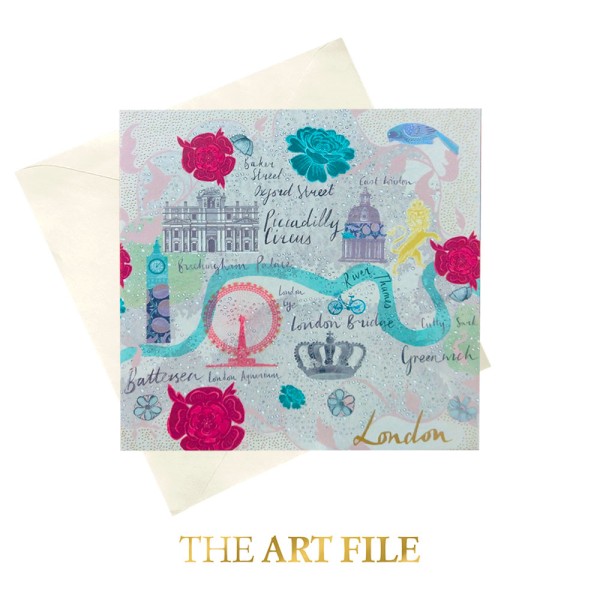 The Art File - Поздравителна картичка със забележителности на Лондон 1